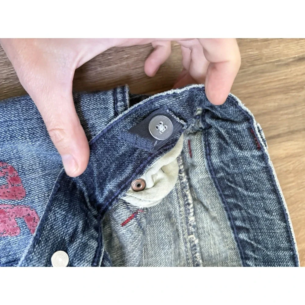 Disney Pixar Vintage The World Of Cars Boys Jean Size7 McQueen Patch